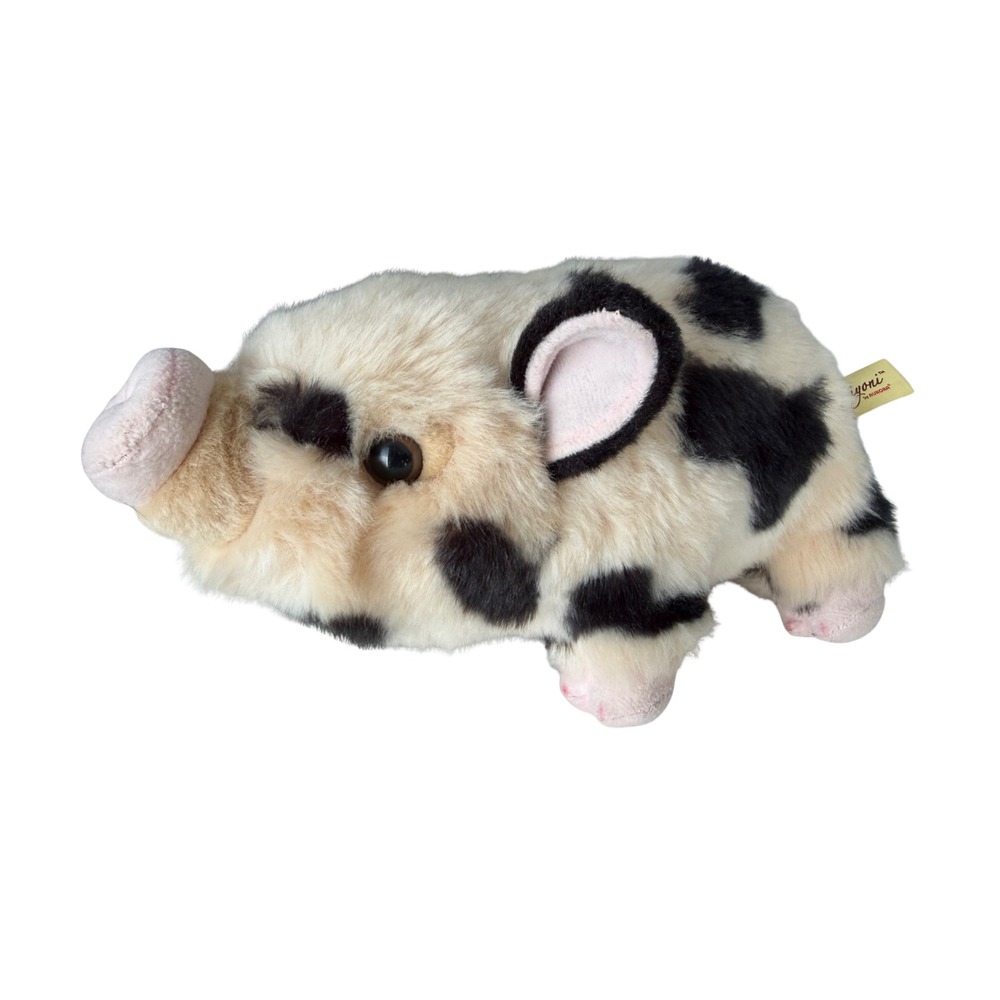 Plush Kune Kune Spotted Potbelly Pig Stuffed Animal Toy 10" Miyoni by Aurora